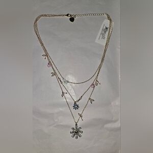 Betsey Johnson 3 Layered Necklace